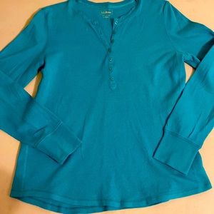 LL Bean waffle knot long sleeve shirt